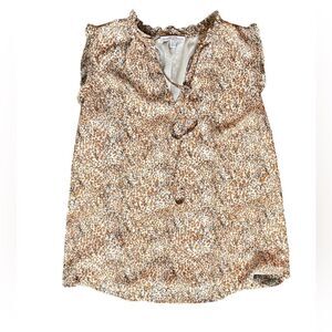 Anthropologie Maison d’Amélie Metallic Tank Sz xs    